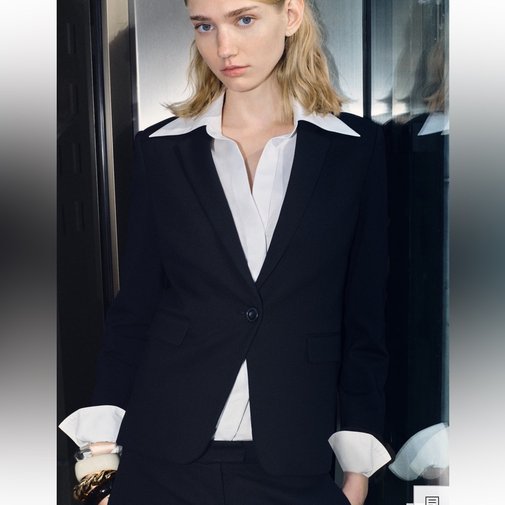 NWOT Navy Mango Blazer